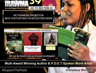 IRAWMA promo that includes my three published books available on amazon