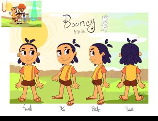 Character Turn-around for a 2D animated character
