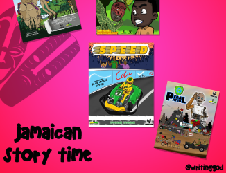 Jamaican Story Time book covers 